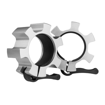 Затискачі для штанги Lock Jaw HMS ZG1500 2шт срібний