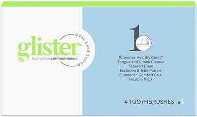 Універсальні зубні щітки Amway Glister з м'якою щетиною 4 шт (124109W)