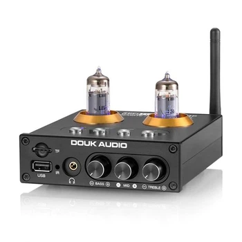 Ламповый предусилитель Nobsound P2 Mini Bluetooth 5.0 Стерео усилитель для наушников USB-плеер BLACK