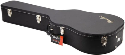 Кейс для акустической гитары Fender Dreadnought Acoustic Guitar Case Black Flat Top