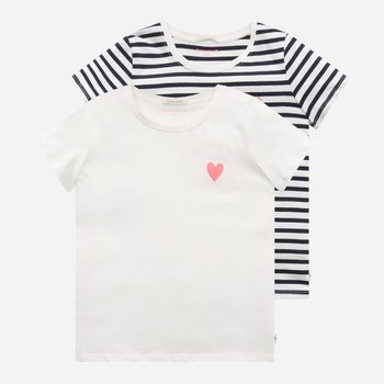 Набір дитячих футболок 2 шт для дівчинки Tom Tailor 1032157 104-110см Різнокольоровий (4065308778392)