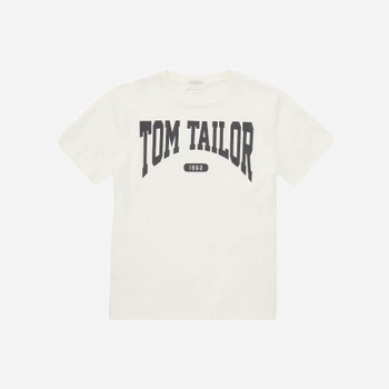 Koszulka młodzieżowa chłopięca Tom Tailor 1037515 164 cm Biała (4067261309392)
