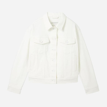 Підліткова джинсовая куртка для дівчинки Tom Tailor 1041276 164см Біла (4067672044608)