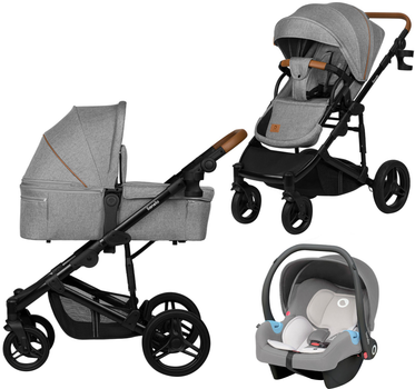 Универсальная коляска 3 в 1 Lionelo Mari Tour Grey Onyx (LO-MARI TOUR 3IN1 GREY STONE)
