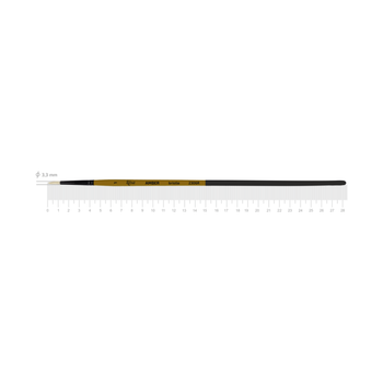 Кисть щетина круглая Rosa Amber 2306R №1 длинная ручка