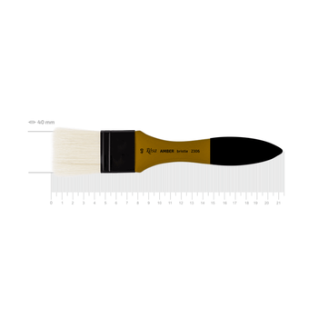 Кисть щетина флейц Rosa Amber 2306 №40 короткая ручка