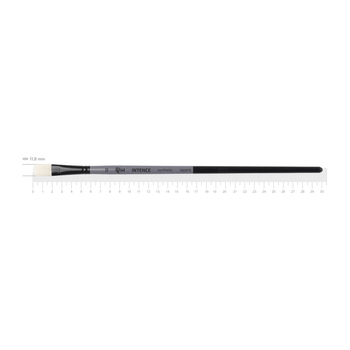 Кисть синтетика овальная Rosa Intense 1668FR №12 длинная ручка