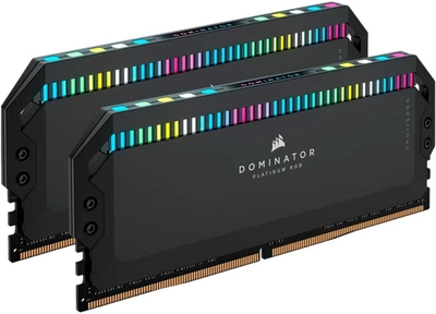 Pamięć Corsair DIMM DDR5-6200 32768MB PC5-49600 (Kit of 2x16384MB) Dominator Platinum RGB Black (CMT32GX5M2X6200C36)