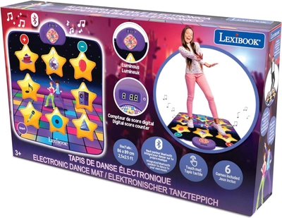 Танцювальний килимок Lexibook з Bluetooth (3380743100449)