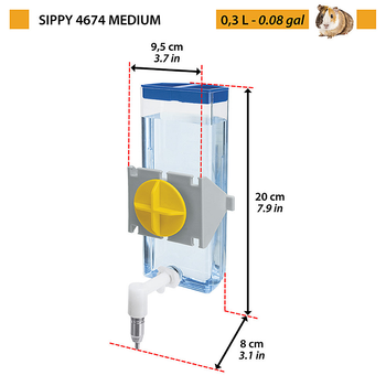 Poidełko dla gryzoni Ferplast Sippy Medium 4674 300 ml (8010690042350)