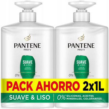Szampon Pantene Pro-V Smooth & Sleek 2x1000 ml (8006540079034)
