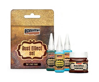 Набор медиумов Pentart Rust Effect Set для эффекта ржавчины 4 шт (34114)