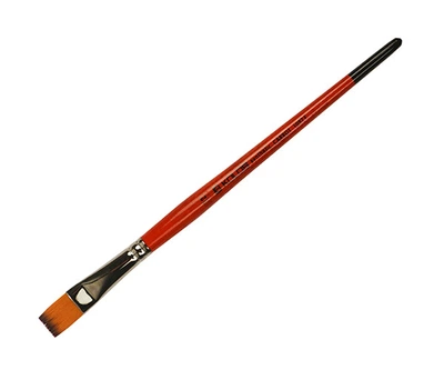 Кисть синтетика плоская Kolos Synthetic Carrot 1097F № 12 короткая ручка (4210970F12)