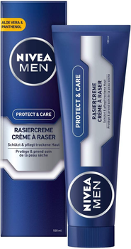 Krem do golenia Nivea Men Protect&Care ochronny 100 ml (4005808223299)