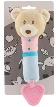 М'яка іграшка-пищалка Tulilo Teddy Bear з прорізувачем (5904209892181)