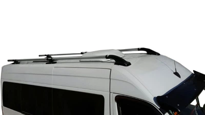Рейлинги Shark (2 шт, алюм) для Volkswagen LT 1995-2006 гг