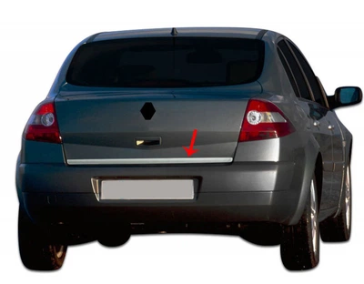 Кромка багажника для Renault Megane 2 2004-2009 Седан, нержавеющая сталь V2