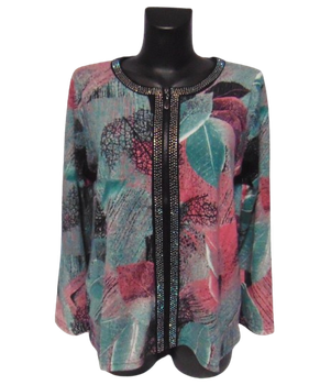 Кофта на молнии Rbossi 1363 L-XL разноцветная