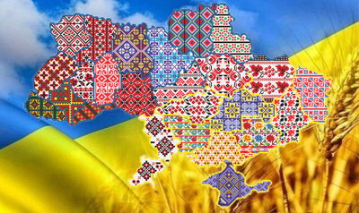 Схема для вишивки бісером ,, Карта України Вишиванка ,, Сб-1-1007