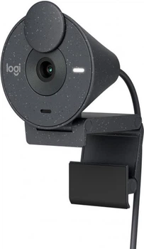 Веб-камера Logitech Brio 300 Graphite (960-001436) Чорний