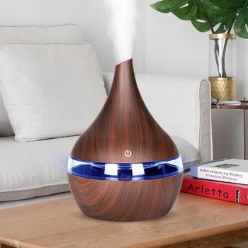 Увлажнитель воздуха - аромолампа 2W с LED подсветкой iHealth Коричневый (5222HLTH) TIN66