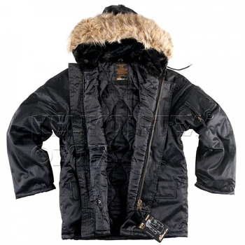 Куртка Helikon-Tex US N3B (Аляска), black XS/Regular (KU-N3B-PO-01)