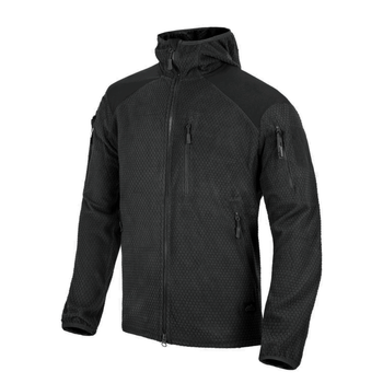 Куртка Helikon-Tex Alpha Hoodie - Grid Fleece, Black 3XL/Regular (BL-ALH-FG-01)