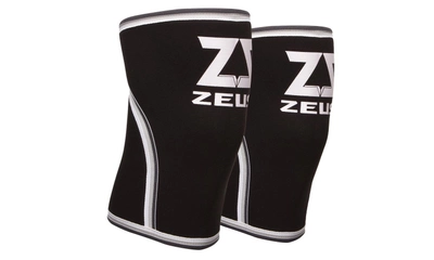 Наколінники ZEUS Classic 7мм для важкої атлетики пара з сумкою неопрен чорний розмір L