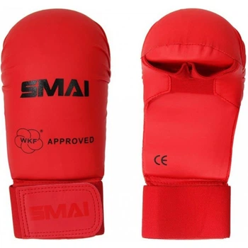 Накладки перчатки каратэ SMAI WKF без защитного пальца красный size XL