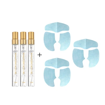 Розчинні колагенові&nbsp;патчі для обличчя Collagen Film Patch + сироватки з золотом та колагеном 3 шт