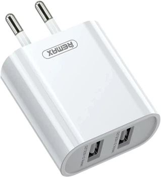 Зарядний пристрій Remax Simple Series 2 x USB 2.1 A White (RP-U35)