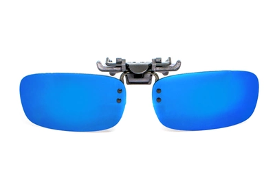 Полярізаційна накладка на окуляри (дзеркальна синя)
