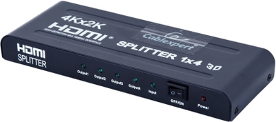 Сплітер Gembird DSP-4PH4-02 HDMI 4K/30Hz 120m HDCP 1.4 (DSP-4PH4-001)