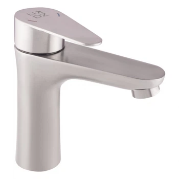 Смеситель для раковины матовый из нержавеющей стали Lidz Vida 001F (09 35 001F) Nickel