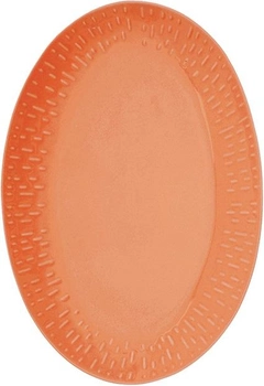 Тарілка овальна Aida Life in Colour Confetti Apricot з рельєфною порцеляною 36 x 25.5 см (5709554133343)