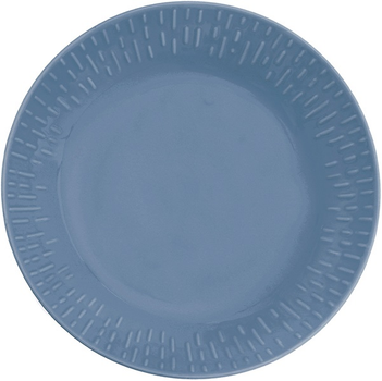Тарілка обідня Aida Life in Colour Confetti Blueberry з рельєфною порцеляною 24 см (5709554134265)
