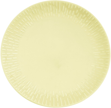 Тарілка обідня Aida Life in Colour Confetti Mustard з рельєфною порцеляною 23 см (5709554133848)