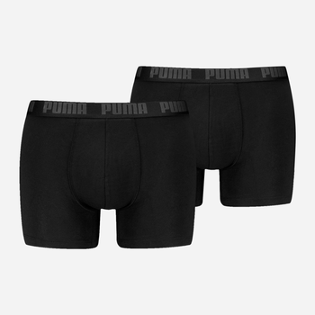 Набір трусів боксерів чоловічих бавовняних Puma Men Everyday Basic Boxer 2P 93832002 L Black/Black (8720245555944)
