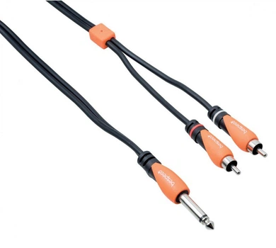 Коммутационный кабель Jack 6,3 mono — 2xRCA BESPECO BESPECO SLYJRM180 1,8м