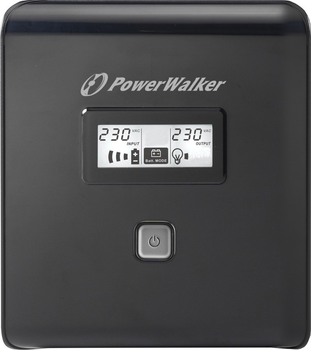 UPS PowerWalker VI 1000 LCD 1000VA (600W) Black (10120018)