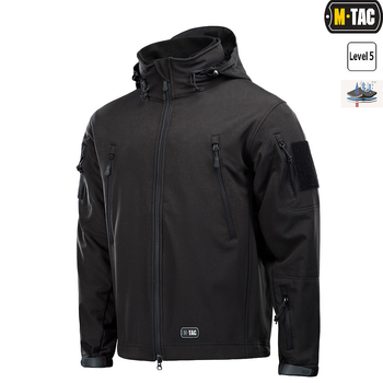 Куртка M-Tac Soft Shell с подстежкой Black L (00-00008842)