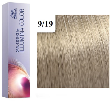 Стійка фарба для волосся Wella Illumina Color Me + 9 - 19 Very Light Ash Cendre Blonde 60 мл (3614228807616)