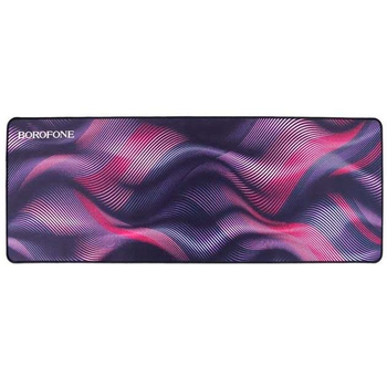 Килимок для мишки BOROFONE BG12 Illustrious gaming mouse pad 80x30см геймерський ігровий для мишки Чорний-Рожевий