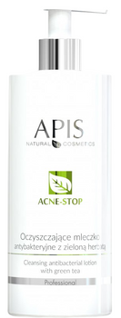 Молочко Apis Acne-Stop очищувальне антибактеріальне із зеленим чаєм 500 мл (5901810001018)