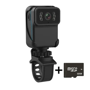 Водонепроницаемая мини камера CS02 с ночным видением + карта microSD 32GB, черная (78411820)