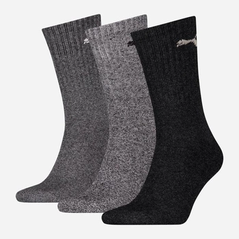 Набір жіночих шкарпеток 3 пари Puma Crew Sock 3P 88035505 35-38 Сірий (8713537207010)