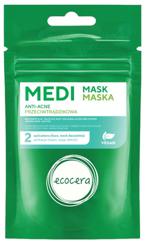 Maska Ecocera Medi Anti-Acne przeciwtrądzikowa na bazie srebra i miedzi koloidalnej 50 g (5905279930049)