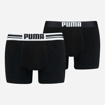 Komplet męskich majtek 2 sztuki Puma Placed Logo Boxer 2p 90651903 M Czarny (8718824117096)