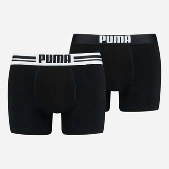 Komplet męskich majtek 2 sztuki Puma Placed Logo Boxer 2p 90651903 L Czarny (8718824117102)