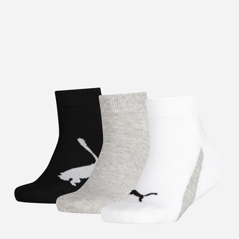 Набір дитячих шкарпеток 3 пари Puma Kids Bwt Quapter 3P 90796102 27-30 Чорний/Сірий/Білий (8720245032612)